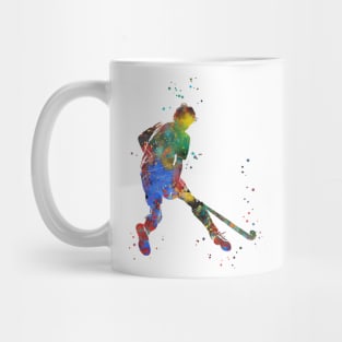 Field Hockey Player Boy Mug